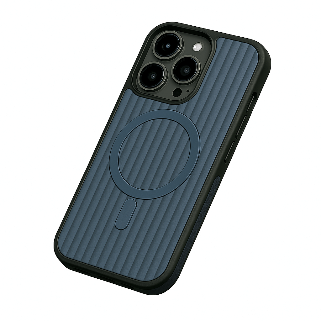 iPhone 15 Pro Case – Luxury Leather Cover with Corrugated Pattern | Pejayz