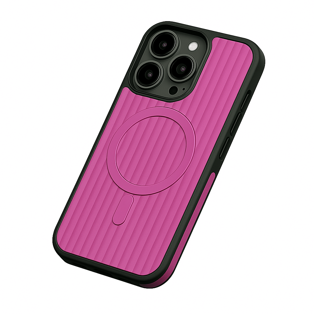 iPhone 15 Pro Case – Luxury Leather Cover with Corrugated Pattern | Pejayz
