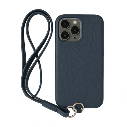 Leather Cowhide Case for iPhone 16 Pro Max - With Lanyard | Pejayz