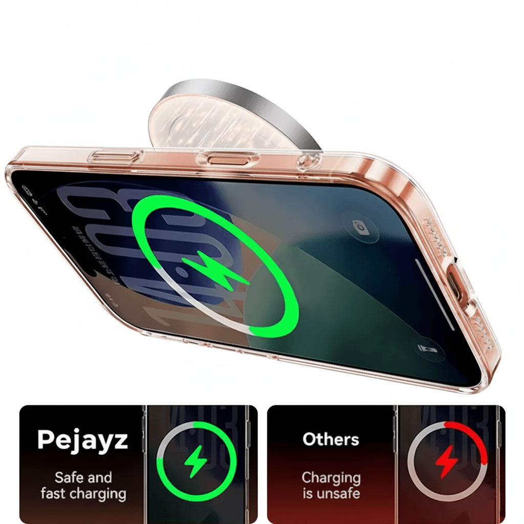 iPhone 17 Pro Max Clear Case with MagSafe Anti-Yellowing | Pejayz