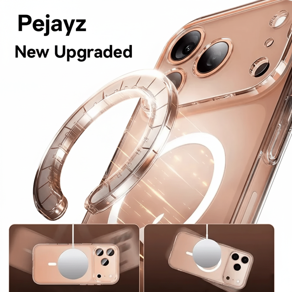 iPhone 17 Pro Max Clear Case with MagSafe Anti-Yellowing | Pejayz