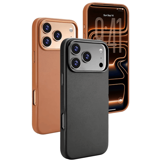 iPhone 17 Pro Max Cow Hide Leather Case with Soft Inner | Pejayz