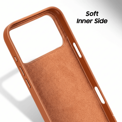 iPhone 17 Pro Max Cow Hide Leather Case with Soft Inner | Pejayz