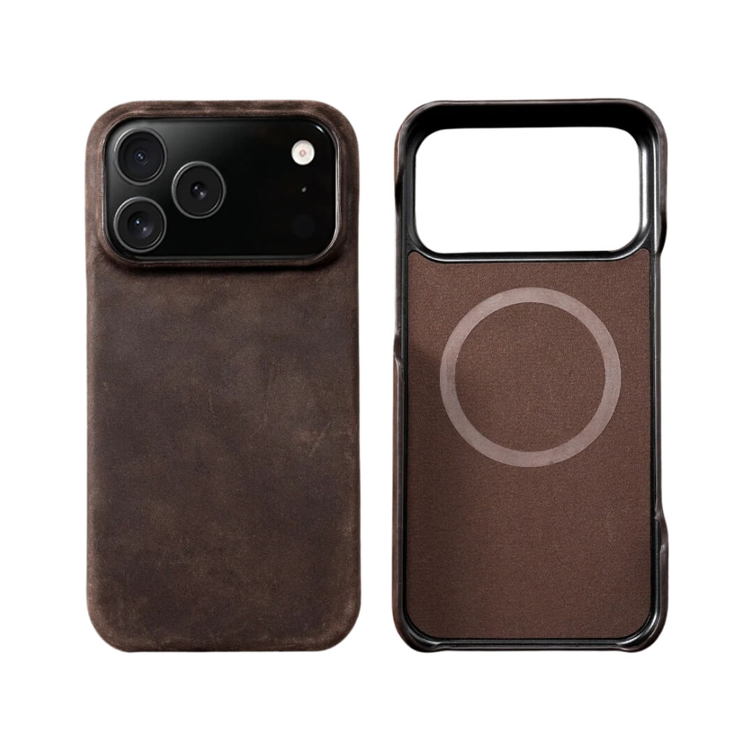 iPhone 17 Pro Max Genuine Retro Cowhide Leather Case | Pejayz
