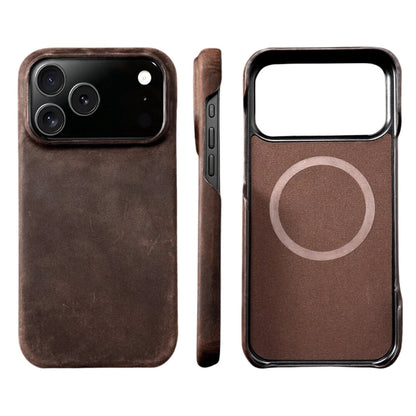 iPhone 17 Pro Max Genuine Retro Cowhide Leather Case | Pejayz