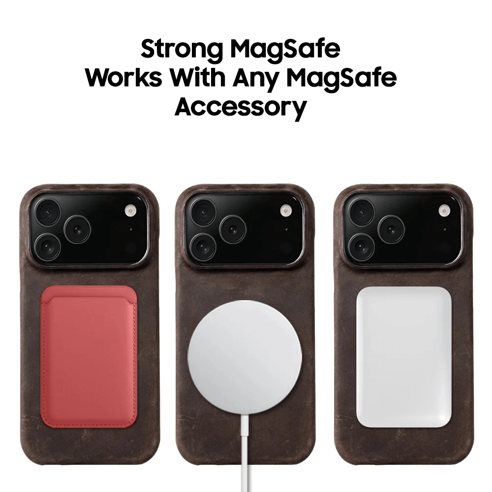 iPhone 17 Pro Max Genuine Retro Cowhide Leather Case | Pejayz