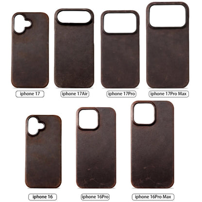 iPhone 17 Pro Max Genuine Retro Cowhide Leather Case | Pejayz