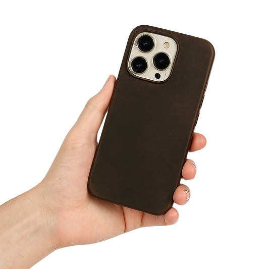 iPhone 16 Case – Retro Shockproof Cowhide Leather Cover | Pejayz